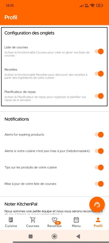 Tab Configuration on Profile page
